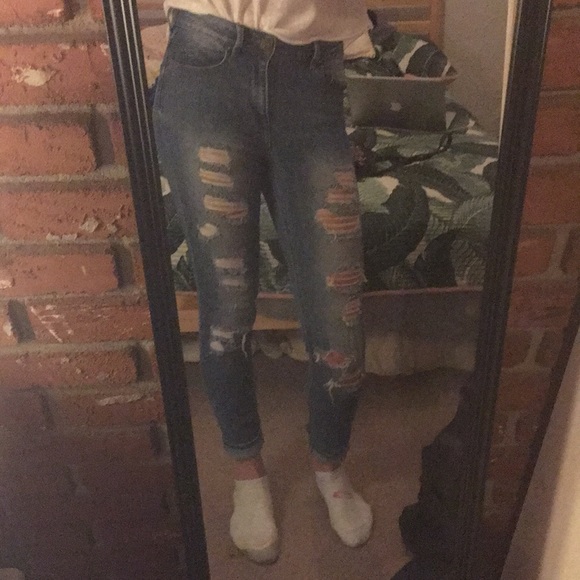 Pacsun distressed indigo high rise jeans - Picture 6 of 6